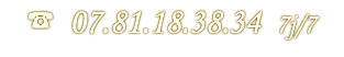 ☎ 07.81.18.38.34 7j/7